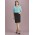 Womens Siena Bandless Pencil Skirt - 20717 - Black