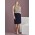 Womens Siena Front Pleat Detail Straight Skirt - 20720 - Marine