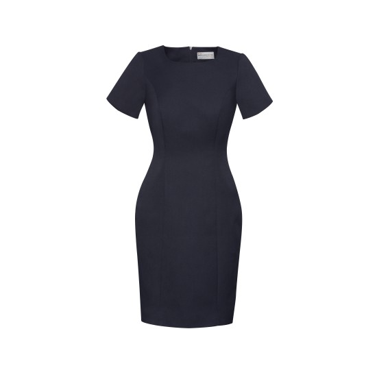 Womens Cool Stretch Short Sleeve Shift Dress - 30112