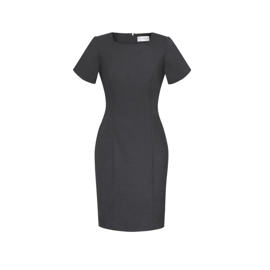 Womens Comfort Wool Stretch Short Sleeve Shift Dress - 34012