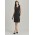 Womens Comfort Wool Stretch Sleeveless V-Neck Dress - 34021 - Black