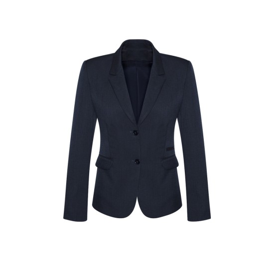 Womens Comfort Wool Stretch 2 Button Mid Length Jacket - 64019