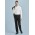 Mens Cool Stretch Adjustable Waist Pant (Regular) - 70114R - Black