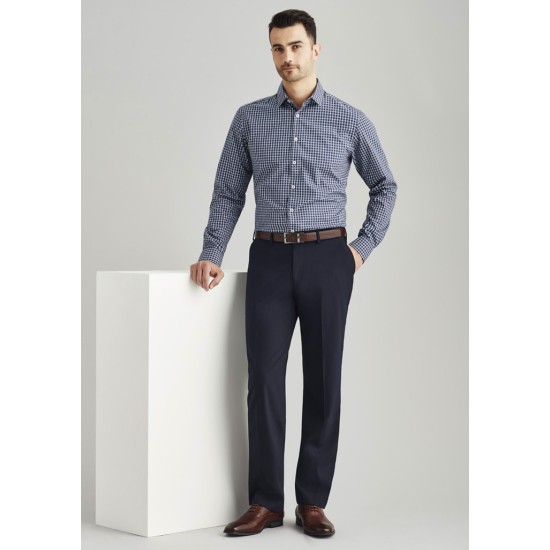 Mens Comfort Wool Stretch Flat Front Pant - 74012