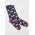 Unisex Happy Feet Comfort Socks - CCS149U - Navy/Red