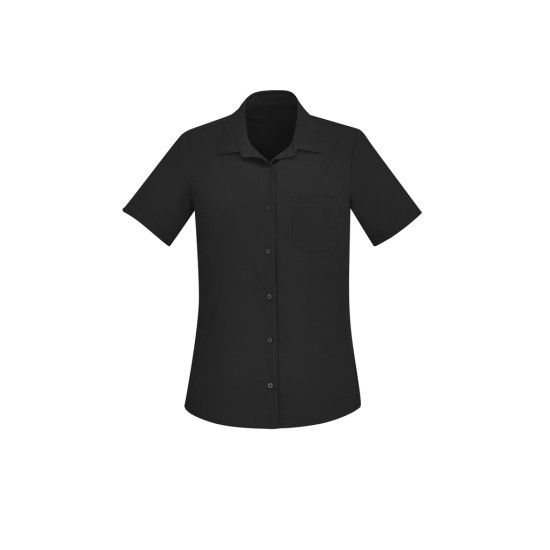 Womens Florence Plain Short Sleeve Shirt - CS947LS