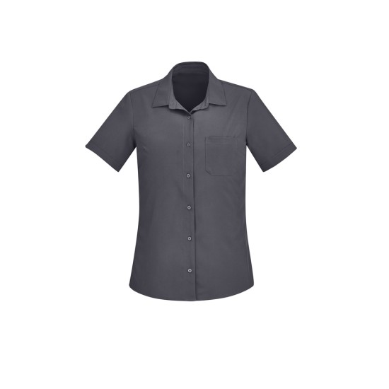 Womens Florence Plain Short Sleeve Shirt - CS947LS