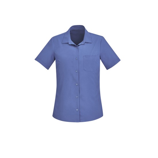 Womens Florence Plain Short Sleeve Shirt - CS947LS