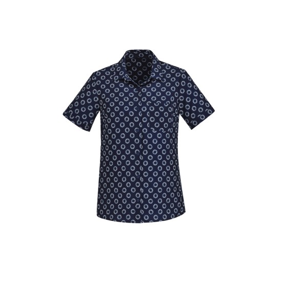 Womens Florence Daisy Print Short Sleeve Shirt - CS948LS