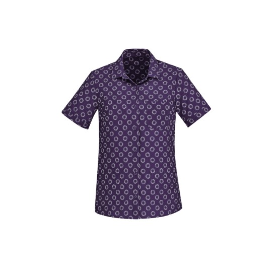Womens Florence Daisy Print Short Sleeve Shirt - CS948LS