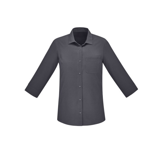 Womens Florence Plain 3/4 Sleeve Shirt - CS951LT