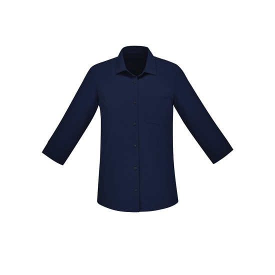 Womens Florence Plain 3/4 Sleeve Shirt - CS951LT