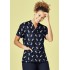 Womens Easter V-Neck Short Sleeve Scrub Top - CST152LS