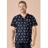Mens Easter V-Neck Short Sleeve Scrub Top - CST152MS