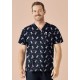 Mens Easter V-Neck Short Sleeve Scrub Top - CST152MS