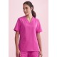 Womens Pink V-Neck Scrub Top - CST245LS
