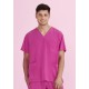 Unisex Pink V-Neck Scrub Top - CST250US
