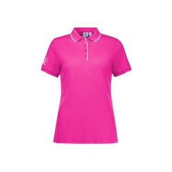 Womens Pink Short Sleeve Polo - CST313LS