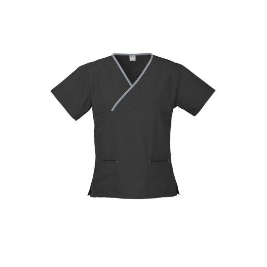 Womens Contrast Scrub Top - H10722