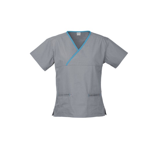 Womens Contrast Scrub Top - H10722