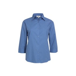 Womens Micro Check 3/4 Sleeve Shirt - LB8200