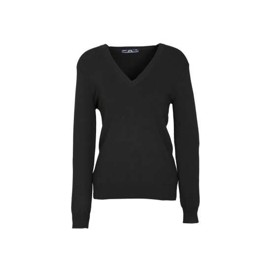 Womens V-Neck Knit Pullover - LP3506