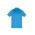 Mens Academy Short Sleeve Polo - P012MS - Cyan/Navy