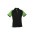 Womens Nitro Short Sleeve Polo - P10122 - Black/Green/White