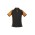 Womens Nitro Short Sleeve Polo - P10122 - Black/Orange/White