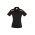 Womens United Short Sleeve Polo - P244LS - Black/Orange