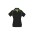 Womens Fusion Short Sleeve Polo - P29022 - Black/Fluoro Yellow/Lime