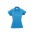 Womens Blade Short Sleeve Polo - P303LS - Cyan/Silver Grey