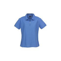 Womens Micro Waffle Short Sleeve Polo - P3325