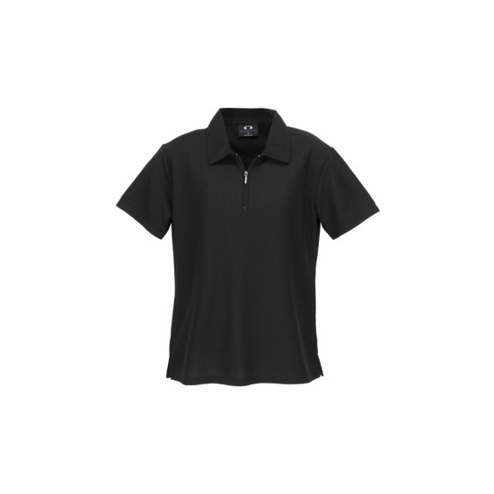 Womens Micro Waffle Short Sleeve Polo - P3325