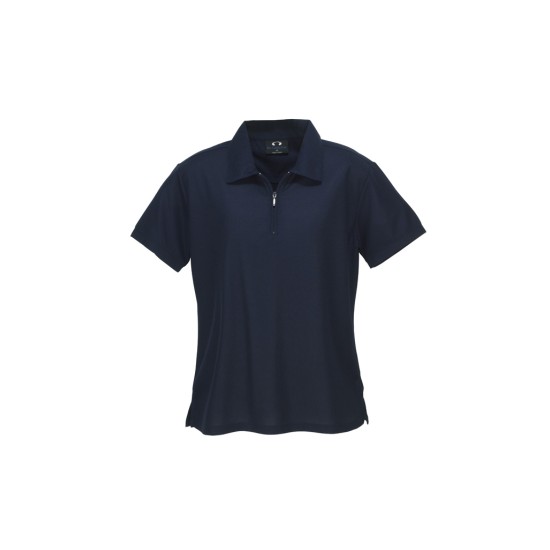 Womens Micro Waffle Short Sleeve Polo - P3325