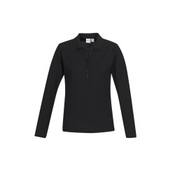 Womens Crew Long Sleeve Polo - P400LL