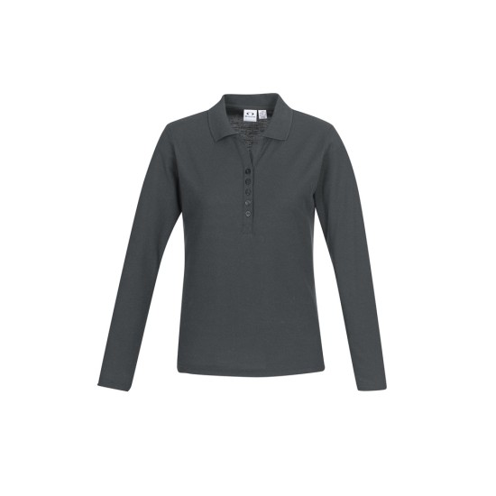 Womens Crew Long Sleeve Polo - P400LL