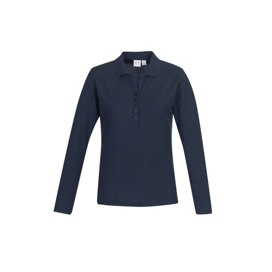 Womens Crew Long Sleeve Polo - P400LL