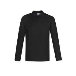 Mens Crew Long Sleeve Polo - P400ML