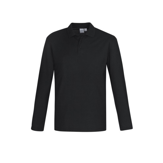 Mens Crew Long Sleeve Polo - P400ML