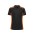 Unisex Grid Short Sleeve Polo - P413US - Black/Orange