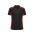Unisex Grid Short Sleeve Polo - P413US - Black/Red