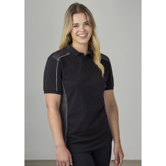 Unisex Grid Short Sleeve Polo - P413US