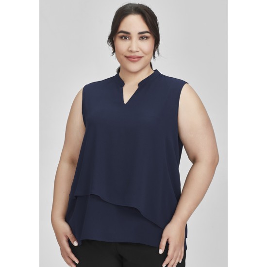 Womens Seville Sleeveless Layered Blouse - RB260LN