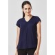 Womens Kayla V-Neck Pleat Blouse - RB967LS