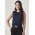 Womens Estelle Sleeveless Pleat Detail Blouse - RB973LN - Navy