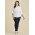 Womens Scuba Ponte High-rise Pull-on Corporate Legging - RGP303L - Navy