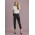 Womens Siena 7/8 Mid-waist Slim Leg Pant - RGP308L - Black