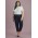 Womens Siena 7/8 Mid-waist Slim Leg Pant - RGP308L - Marine