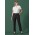 Womens Renew Tapered Adjustable Waist Pant - RGP404L - Pencil Black